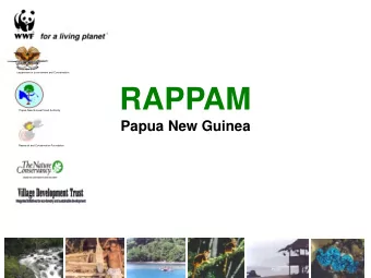 RAPPAM  Papua New Guinea Forest Authority  Papua New Guinea  Research and Conservation Foundation