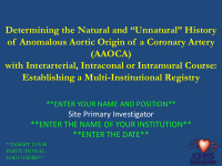 determining the natural and unnatural history of