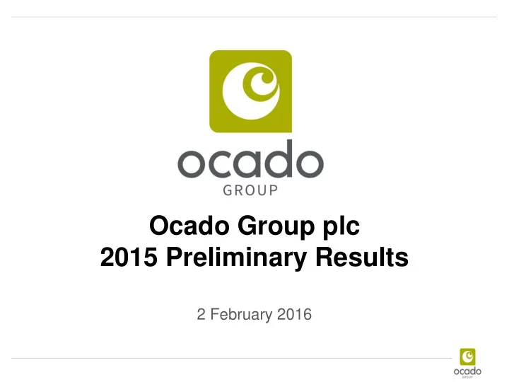 ocado group plc