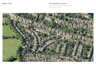 10 Tressillian Crescent  Innovation and Conservation  10th June 2017  10 Tressillian Crescent a