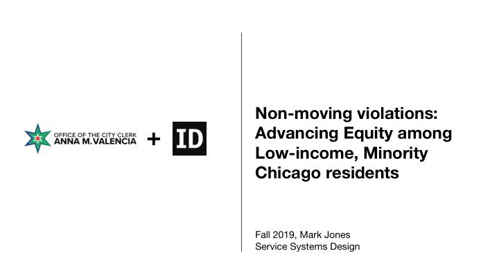 advancing equity among low income minority chicago