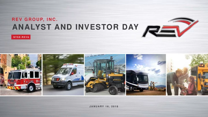 analyst and investor day