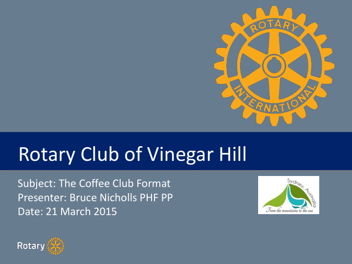 title rotary club of vinegar hill