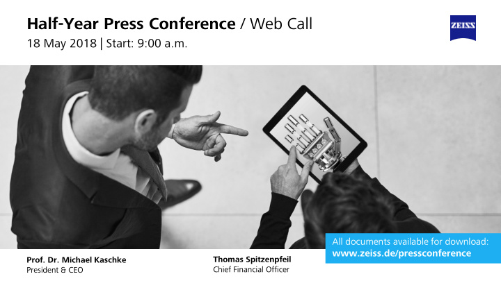 half year press conference web call