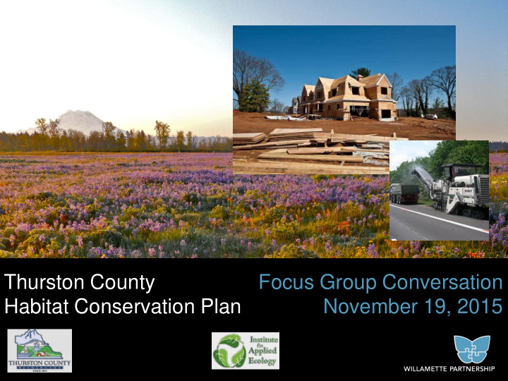 thurston county focus group conversation habitat