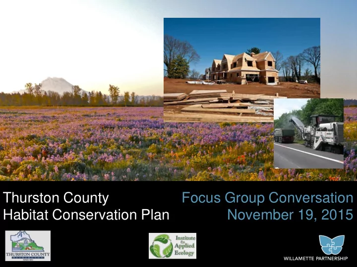 thurston county focus group conversation habitat