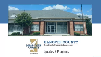 Director  Economic Impact  Local Unemployment  Hanover County Successes  Regional