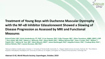 Treatment of Young Boys with Duchenne Muscular Dystrophy with the NF- B Inhibitor Edasalonexent