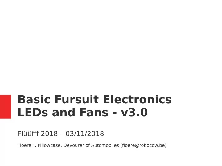basic fursuit electronics leds and fans v3 0