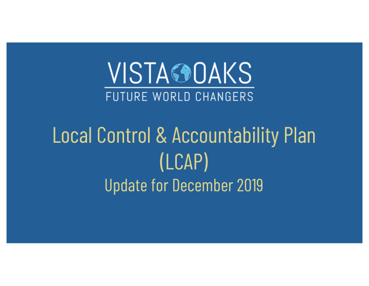 local control accountability plan lcap
