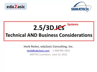 Market Numbers eda 2 asic  2016 Market Size Forecast  Systems need to get faster  Auto AND consume