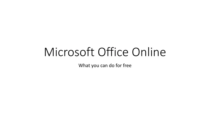 microsoft office online