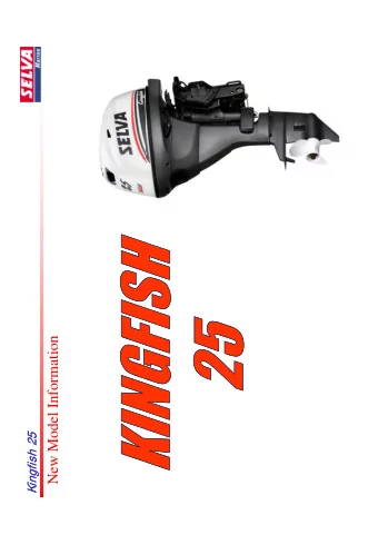 New Model Information  Kingfish  25  Kingfish  25  Differences from Moray 25  Kingfish  25