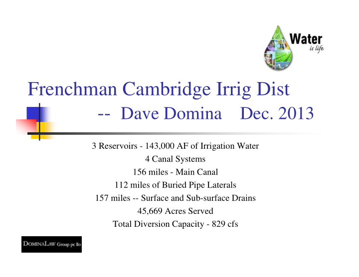 frenchman cambridge irrig dist