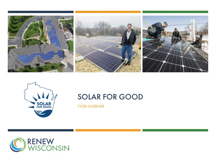 solar for good