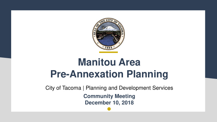 manitou area pre annexation planning