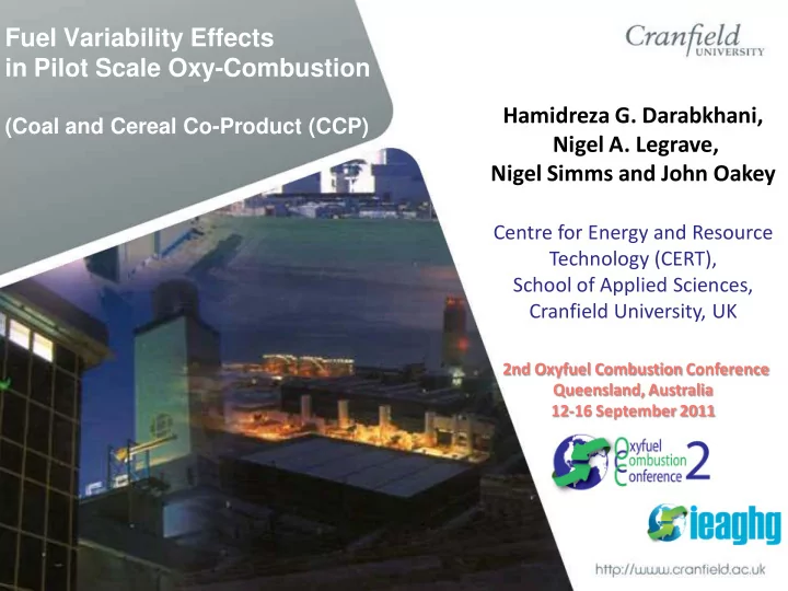 centre for energy and resource technology cert school of