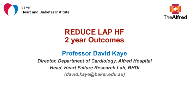 reduce lap hf 2 year outcomes