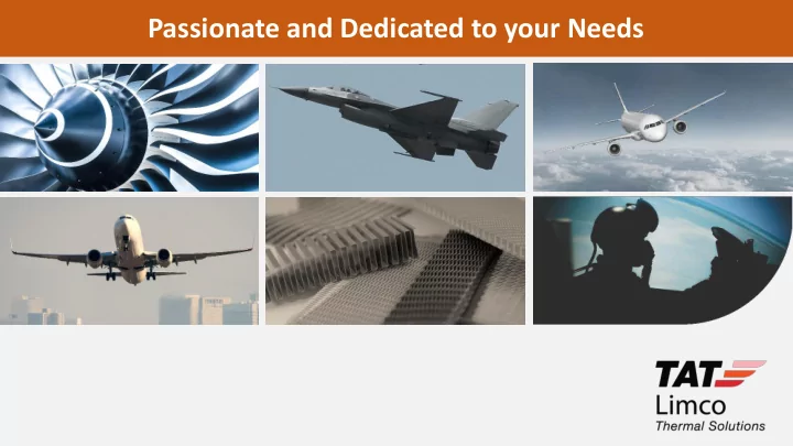 passionate and dedicated to your needs company profile