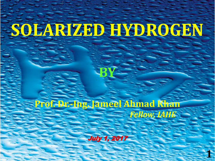 solarized hydrogen