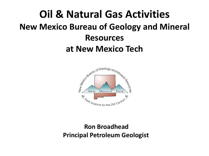 oil natural gas activities