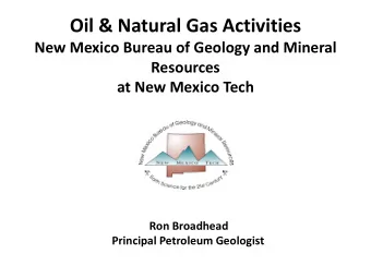 Oil &amp; Natural Gas Activities  New Mexico Bureau of Geology and Mineral  Resources  at New