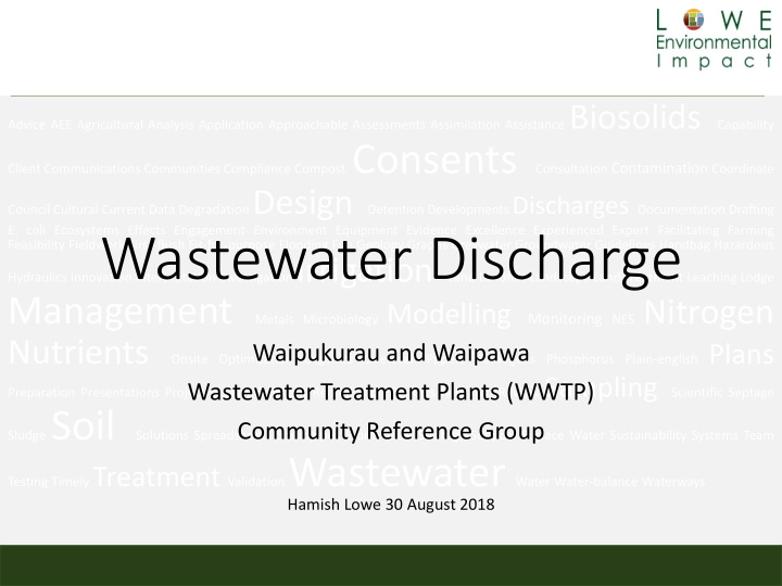 wastewater discharge