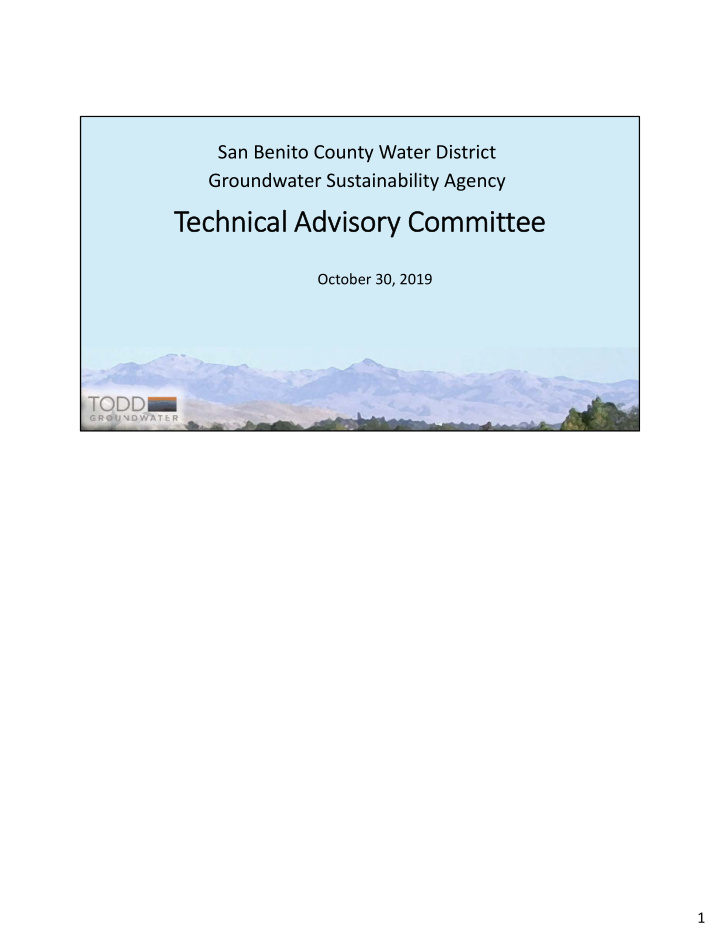 technical advisory committee