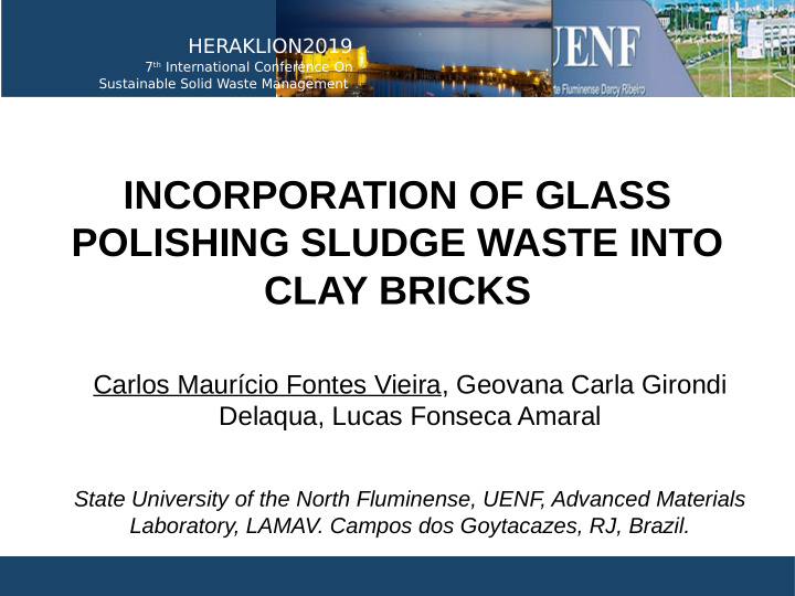 incorporation of glass polishing sludge waste into clay