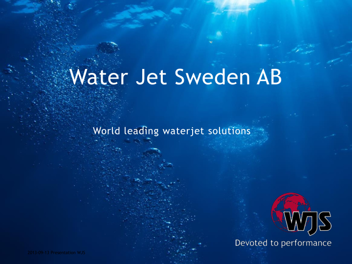 water jet sweden ab