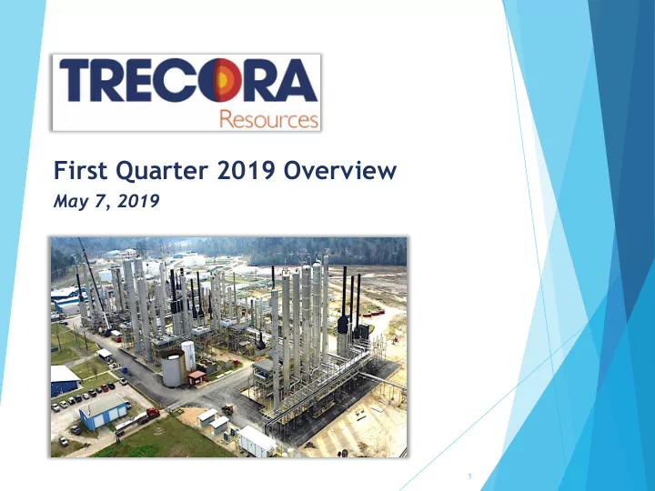 first quarter 2019 overview