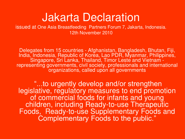 jakarta declaration