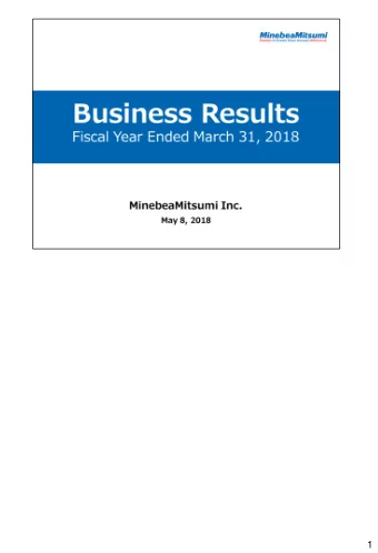 1  2  I would like to explain the consolidated financial results for the fiscal year ended March