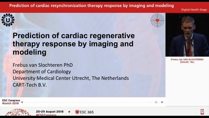 prediction of cardiac regenerative therapy response by
