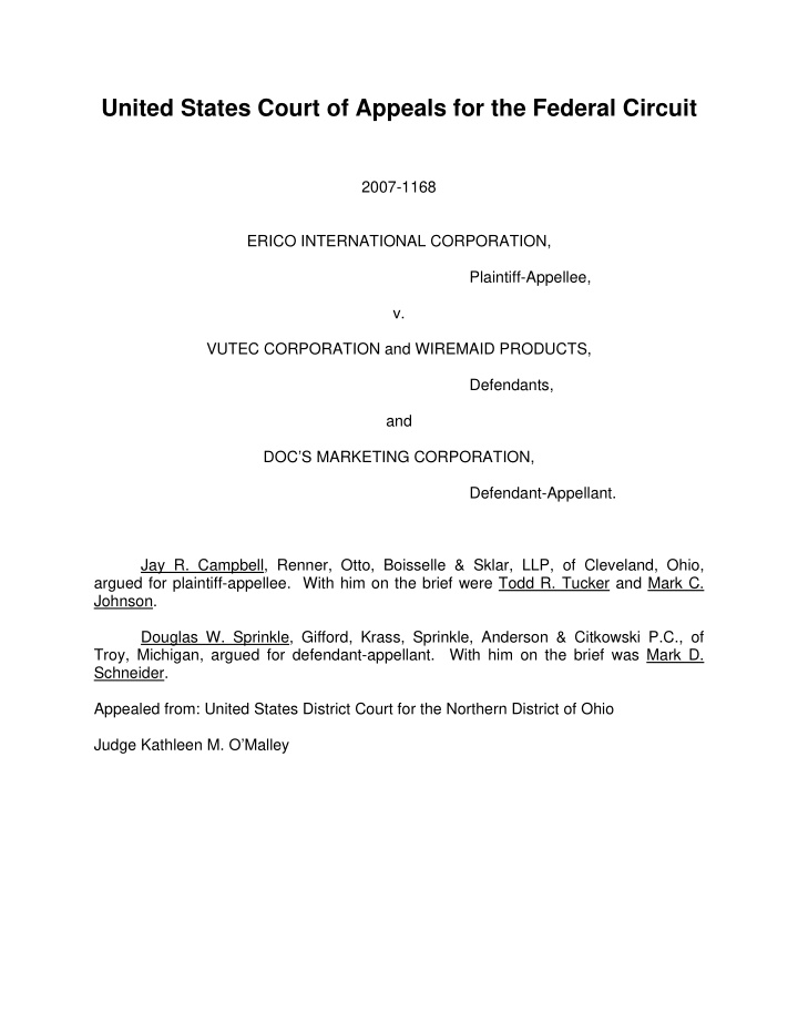 united states court of appeals for the federal circuit