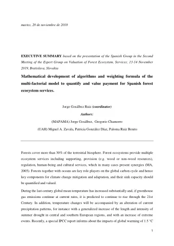 Mathematical development of algorithms and weighting formula of the  multi-factorial model to