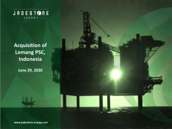 Indonesia  June 29, 2020  www.jadestone-energy.com  1  Disclaimer &amp; advisories  Disclaimer You