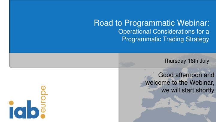 road to programmatic webinar