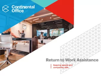 Return to Work Assistance  Kee  eeping  ng p  people a  e and  nd safe .  com  companies s