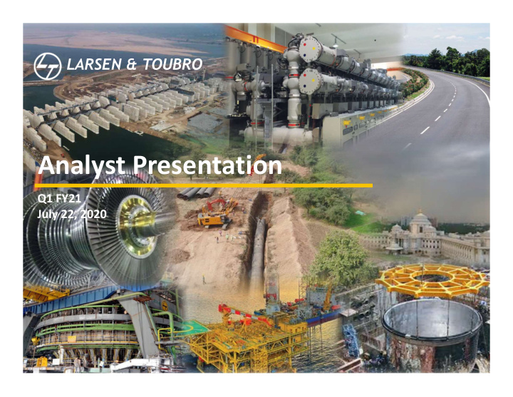 analyst presentation