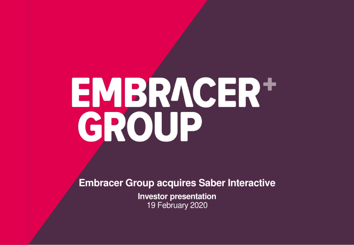 embracer group acquires saber interactive