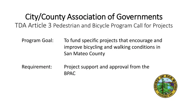 city county association of f governments
