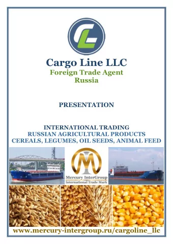 Cargo Line LLC  Foreign Trade Agent  Russia  PRESENTATION  INTERNATIONAL TRADING  RUSSIAN