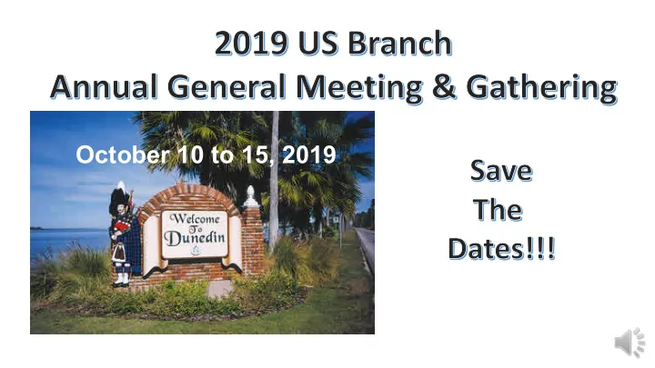 october 10 to 15 2019 founded in 1852 named in 1882 by