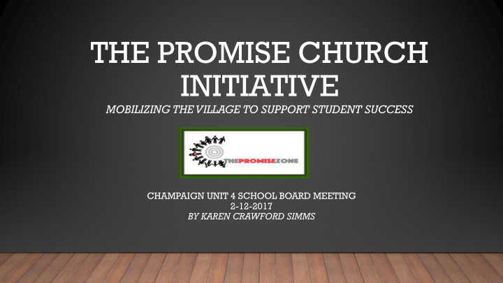 the promise church initiative