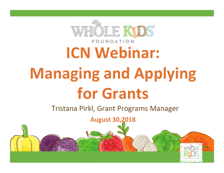 icn webinar managing and applying for grants