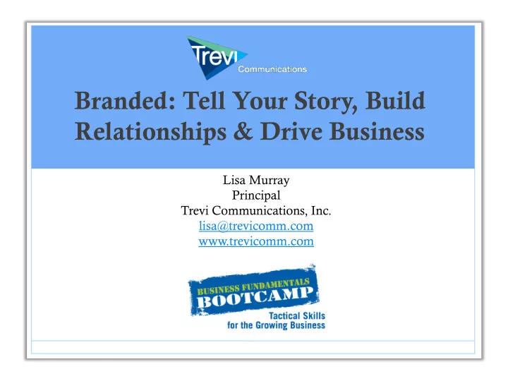 branded tell your story build
