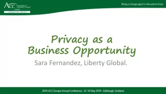 Privacy as a  Click to add title  Click to add title  Business Opportunity  Click to add subtitle