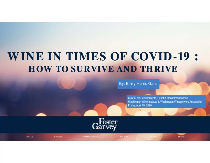 wine in times of covid 19 wine in times of covid 19