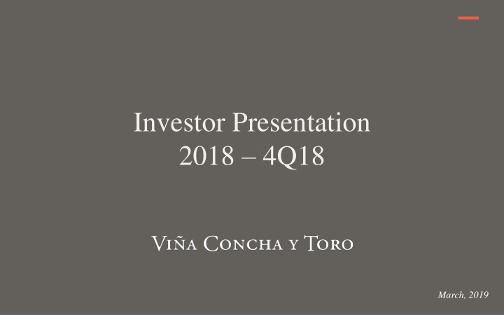 investor presentation